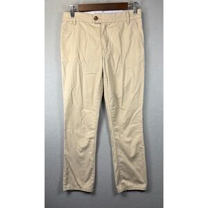 Tory Burch Women Beige Chino Pants Size 24 Cotton Blend Casual 28x27 Career Prep